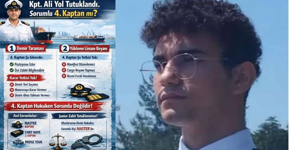 4.⁠ ⁠Kaptan Ali Yol'un tutuklanmasına gerekçe gösterilen ihmallerde sorumluluğu nedir?