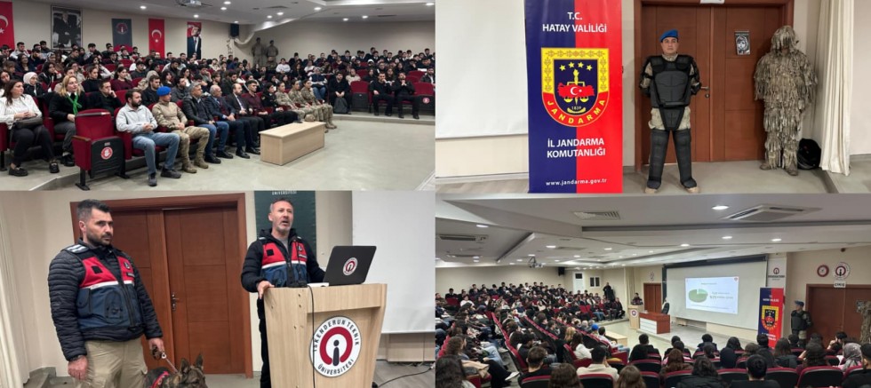 Hatay'da üniversite öğrencilerine şiddet ve uyuşturucuyla mücadele semineri