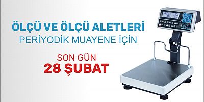 Antakya Belediyesi’nden Ölçü Ve Ölçü Aletleri Periyodik Muayene Duyurusu: Son Gün 28 Şubat  