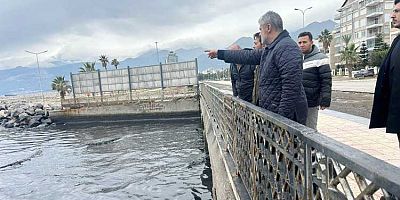 Başkan Öntürk, İskenderun’daki Feyezan Kanalı’nda yürütülen çalışmaları inceledi