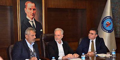 HBB Adayı Öntürk ve İskenderun Belediye Başkan Adı Dönmez İTSO’yu Ziyaret Etti