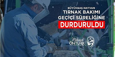 HBB, Büyükbaş Hayvan Tırnak Bakım Hizmetini Geçici Olarak Durdurdu