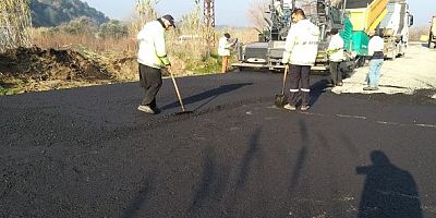 HBB’den Antakya ve Defne’ye beton asfalt ve büz döşeme çalışmaları devam ediyor