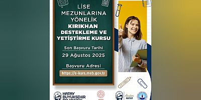 HBB’den Kırıkhan’da Lise Mezunlarına Kurs Desteği