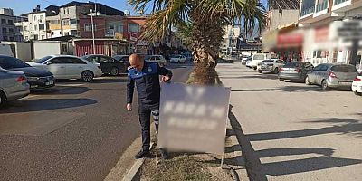 HBB, İskenderun’da standartlara uymayan tabela sahiplerine 1 hafta süre