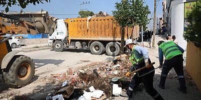 HBB’nin Yoğun Nüfuslu Yerlerde Temizlik Çalışmaları Sürüyor