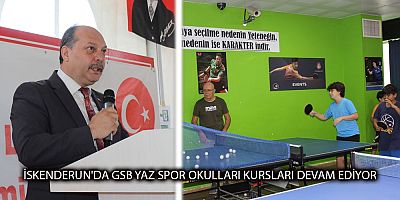 İskenderun'da GSB yaz spor okulları kursları devam ediyor