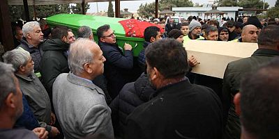 İskenderun’da zehirlenerek ölen anne ve 3 evladı son yolculuğuna uğurlandı