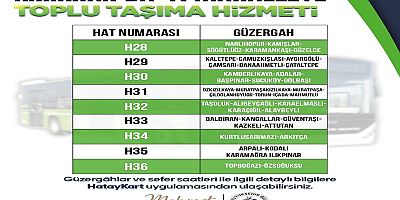 Kırıkhan’da 41 Mahalleye Toplu Taşıma Hizmeti Başladı