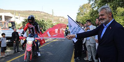 Serinyol-Madenli Yolu Açılış Töreni’ne Motorseverler Coşku Kattı